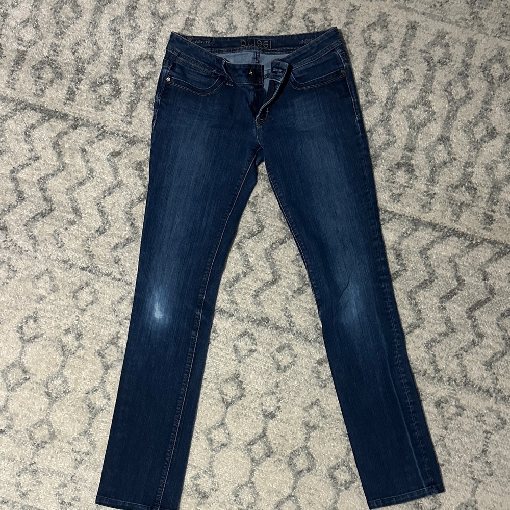 DL1961 Women's Skinny Jeans in Dark Indigo Blue